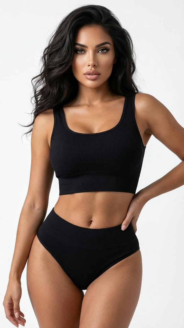 Kota Kadın Büstiyer Tek Pedli Kalın Askılı Fitilli Kaşkorse Siyah - Arka Görünüm